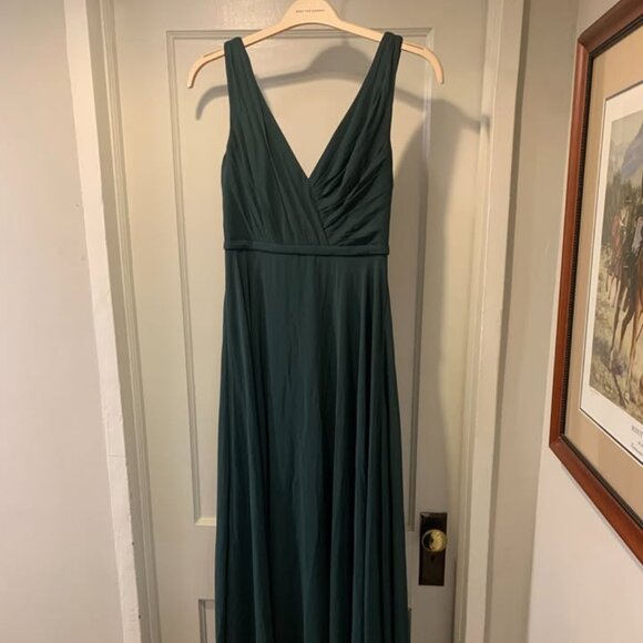 Emerald Green Bella Bridesmaids Dress - Picture 1 of 3